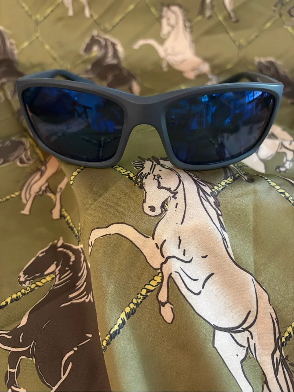 Costa Jose Sunglasses - Black Frame with Blue Lenses